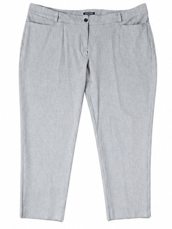 41 Hawthorn Pants - 41 Hawthorn 22W Light Grey Heather Stretch Ankle Dress Pants